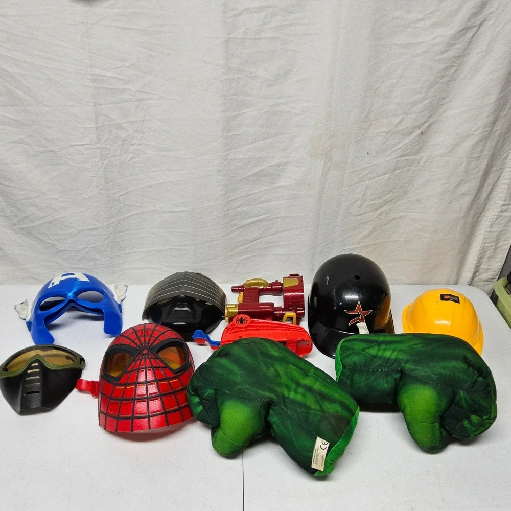 Marvel Star Wars Toy Mask Accessory Lot Kids Superhero Dress Up Pretend Play